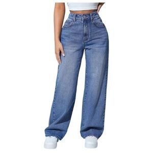 SHEIN | High Waisted Wide Leg Jeans